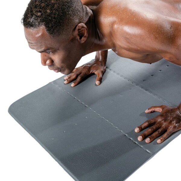 Folding Exercise Mat, Gray - Image 3
