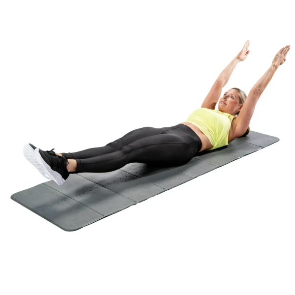 Folding Exercise Mat, Gray - Image 2