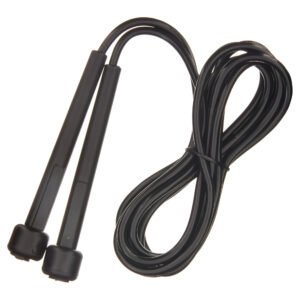 Speed Jump Rope with Light Weight Handles, 9' Length, Black