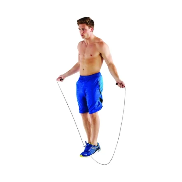 Speed Jump Rope with Light Weight Handles, 9' Length, Black - Image 4
